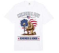 Memorial Day Remember Honor Fallen Soldier Patriotic America Comfort Colors Adult Heavyweight T-Shirt
