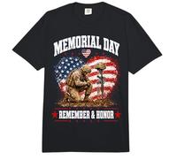 Memorial Day Remember Honor Fallen Soldier Patriotic America Comfort Colors Adult Heavyweight T-Shirt