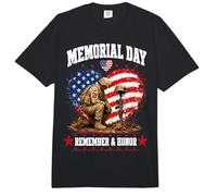 Memorial Day Remember Honor Fallen Soldier Patriotic America Comfort Colors Adult Heavyweight T-Shirt