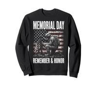 Memorial Day Remember Honor Fallen Soldier Patriotic America Sudadera