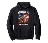 Memorial Day Remember Honor Fallen Soldier Patriotic America Sudadera con Capucha