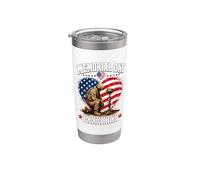 Memorial Day Remember Honor Fallen Soldier Patriotic America Vaso térmico de acero inoxidable de doble pared
