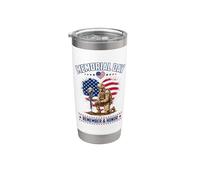 Memorial Day Remember Honor Fallen Soldier Patriotic America Vaso térmico de acero inoxidable de doble pared