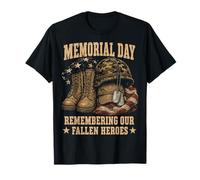 Memorial Day Remember Our Fallen Heroes Patriotic Camiseta
