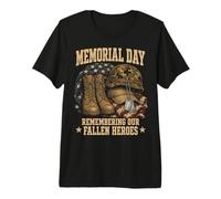 Memorial Day Remember Our Fallen Heroes Patriotic Camiseta Premium