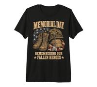 Memorial Day Remember Our Fallen Heroes Patriotic Camiseta Premium