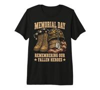 Memorial Day Remember Our Fallen Heroes Patriotic Camiseta Premium