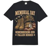 Memorial Day Remember Our Fallen Heroes Patriotic Comfort Colors Adult Heavyweight T-Shirt