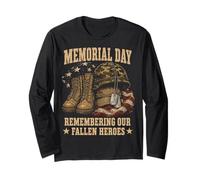 Memorial Day Remember Our Fallen Heroes Patriotic Manga Larga