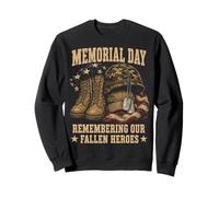 Memorial Day Remember Our Fallen Heroes Patriotic Sudadera