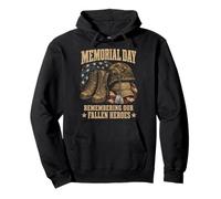 Memorial Day Remember Our Fallen Heroes Patriotic Sudadera con Capucha