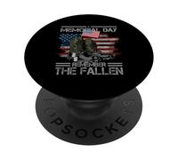 Memorial Day Remember The Fallen Veteran Militar Vintage PopSockets PopGrip Adhesivo