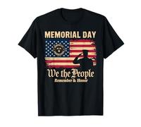 Memorial Day We The People Remember & Honor Soldado Patriota Camiseta