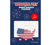 Memorial Day Word Search Puzzle Book: 30+ Word Puzzles | 6x9 inches | Fun Challenges For Teens and Adults | Search and Find Words Activity Book Intermediate Level | Gift for Holidays and Free Time