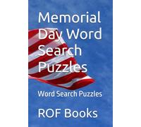 Memorial Day Word Search Puzzles: Word Search Puzzles