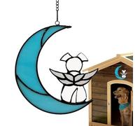 Memorial de mascota acrílico manchado - Regalo de simpatía del perro por pérdida | Adorno de recuerdo sincero, recuerdo de comodidad para amantes de los animales, ficha de duelo, signo de memoria, tri