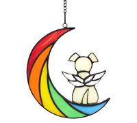 Memorial De Perros Acrílicos Manchados - Regalo De Recuerdo De Pérdida De Mascotas, Recuerdo De Simpatía Del Perro Acrílico | Ornamento De Perros Memorial Homenaje De Pérdida De Mascotas Acrílicas, De