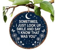 Memorial Garden Decor | Hangable Round Metal Bereavement Ornament