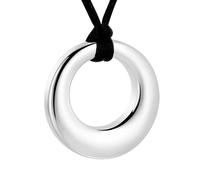 memorial jewelry Collar de urna de cremación para las mujeres y los hombres, el círculo de la vida de la eternidad conmemorativo colgante de cenizas, Acero inoxidable, No es una piedra preciosa