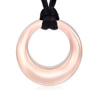 memorial jewelry Collar de urna de cremación para las mujeres y los hombres, el círculo de la vida de la eternidad conmemorativo colgante de cenizas, Acero inoxidable, No es una piedra preciosa