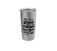 Memorial Mamá Mamá no está aquí El amor nunca se fue Vaso térmico de acero inoxidable de doble pared