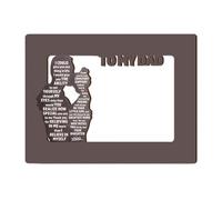 Memorial Photo Frame, Fathers Day Display Frame, Desktop Picture Holder with Classic Feature, Wooden Photo Display Stand, Family Picture Frames with Minimal Style, Home Decor for Bedroom Office