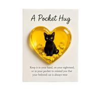 Memorial Plaqed - Engraved Plaques Personalised | Small Cat Figurine with Positive Message Card for Pet Lovers, Sympathy Gift, Home Décor, Bookshelf, Bedside Display, Holiday or Christmas Collection