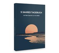 memoriecation Diario de 5 años para adultos Siguiendo las pistas para mí mismo - Tu diario con 365 preguntas inspiradoras - One Line a Day, 5 Year Diary, Journaling Book