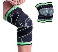 Memories Rodilleras Menisco y Ligamento Hombre y Mujer Artrosis Tendinitis - Rodilleras Crossfit - Rodillera Deportiva para Correr Elástica Ajustable Gym Fitness Yoga Vóley. (Small, Verde, 2)
