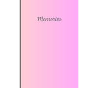 Memories: This diary is for anyone who wants to keep their experiences and memories in a safe place.