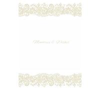 Memories & Wishes_: An elegant and modern wedding guest book designed for receptions, bridal parties and ceremonies, with lined pages for guests to ... keepsake for the bride and groom (hard cover)