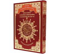 Memorización Tajweed Corán en inglés, tamaño: 17 x 24 cm, color rojo