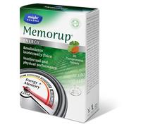 MEMORUP Energy | Complemento Alimenticio | Memoria y Energía Extra | Con L-Taurina + Magnesio + Ginseng + Ginko Biloba + Guaraná + Huperzia Serrata + Zinc | 30 Cápsulas | 1 Toma al Día