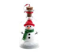 Memory Bottle - Recordable Keepsake Container, Christmas Message Ornament, Miniature Glass Fabrication, Holiday Item Adornment, Seasonal Decoration for Family and Friends