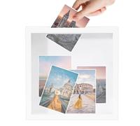 Memory Box | Multi-Purpose Layered 3D Dust-Proof Container | Versatile Keepsake Display Case Memory Box,Sophisticated For Photo Ticket Stubs Dry Flowers Banknotes Postcards Couples Family Friends