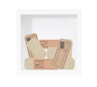 Memory Box | Multi-Purpose Layered 3D Dust-Proof Container | Versatile Keepsake Display Case Memory Box,Sophisticated For Photo Ticket Stubs Dry Flowers Banknotes Postcards Couples Family Friends