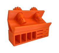 Memory Card Holder Box, Multi-Slot Under Monitor Organizer, Protective Storage Case, 10.4x13.4x7.5cm, for Cards and Microsd, Ideal for Rental Businesses, Dorms, Hotels, Restaurants, Apartments