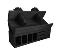 Memory Card Holder Box, Under Monitor Organizer, Multislot Storage Case, Space Saving Easy Access Compartments for Rental, Hotel, Dormitory, Apartment Use, 4.09x5.28x2.95 Inches