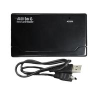 Memory Card Reader, USB Camera Card, 2,72 x 1,5 x 0,43 pulgadas Portable Adapter, Flash Drive Digital Accessories for Computer, File Transfer, Laptop Expansion, Travel Photography