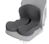 Memory Foam LShaped Integrated Seat Cushions, Ergonomic Seat Cushions, Backrest Seat Cushions, Non Slip Seat with Back Support, for Car, Office, Home,Grey 2