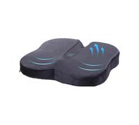 Memory Foam Orthopedic Seat Cushion - Travel Ease for Lower Back Pain And Sciatica Relief - Office, Wheelchair - Black