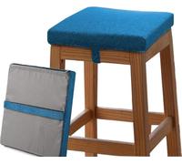 Memory Foam Square Seat Cushion 30/35/40/45/50cm 3/5/8cm Thick Bar Stool Cushion,Anti - Slip, Chair Cushions Seat Pads Dining Chairs with Removable Cover for Kitchen Chairs(Amarillo,30x30x5CM)