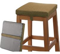 Memory Foam Square Seat Cushion 30/35/40/45/50cm 3/5/8cm Thick Bar Stool Cushion,Anti - Slip, Chair Cushions Seat Pads Dining Chairs with Removable Cover for Kitchen Chairs(Naranja,33x33x5CM)