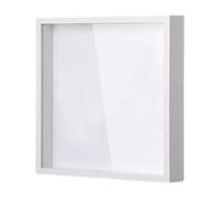 Memory Frame Box - Wood Density Board 22x22cm | Travel Memory Box, Top Loading Shadow Keepsake Display Frame | Ticket Postcard Photo Storage Organizer For Travel Collection Home Decor