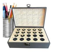 Memory Keepsake Box - Vintage Deer Pattern, Small Decorative Container with 20 Shell Casing Slots, Sturdy Wood Construction, Perfect Storage for Father Grandpa Bedroom Living Room Shelf Nightstand