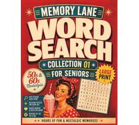Memory Lane Word Search for Seniors: 70 Nostalgic Large Print Puzzles from the 1950s & 1960s