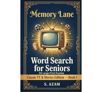 Memory Lane Word Search for Seniors: Classic TV & Movies Edition - 50 Large Print Puzzles