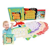Memory Match Chess, Juego de Mesa de ajedrez a Juego - 2 Juguete de Ejercicio de Memoria de Viaje en Idioma,Suministros de resolución de Problemas portátiles para el cumpleaños de la niña