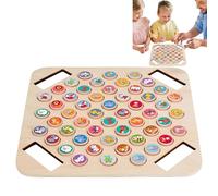 Memory Matching Game, Matching Chess Board Plaything, Early Developmental Playset, Colorful Cartoon Pattern for Interactive Learning, Improves Memory Skills, Educational Toy