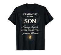 Memory of My Son Always Loved Never Forgotten Son Memorial Camiseta